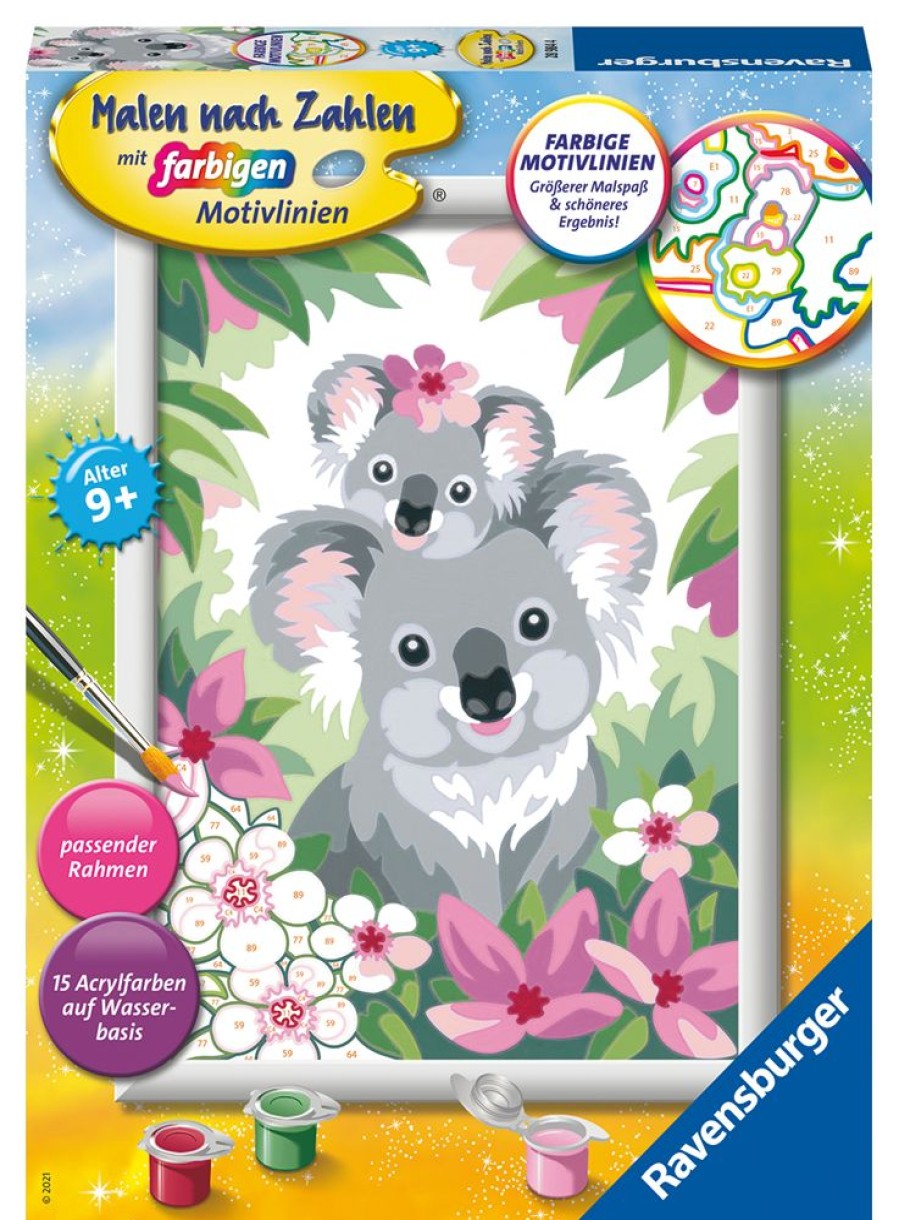 Spielzeug Ravensburger | Ravensburger Malen Nach Zahlen Suse Koalas