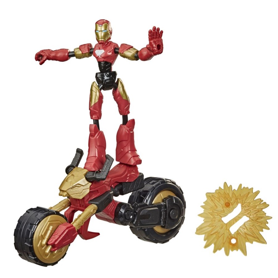 Spielzeug Hasbro | Marvel Bend And Flex Flex Rider Iron Man