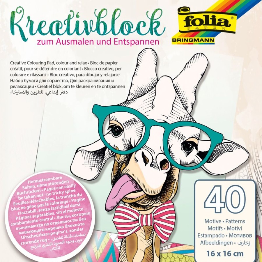 Spielzeug folia | Folia Kreativblock Zum Ausmalen 16Cm