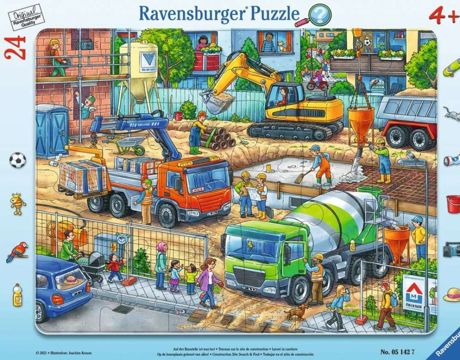 Spielzeug Ravensburger | Ravensburger Puzzle Auf Der Baustelle 24T