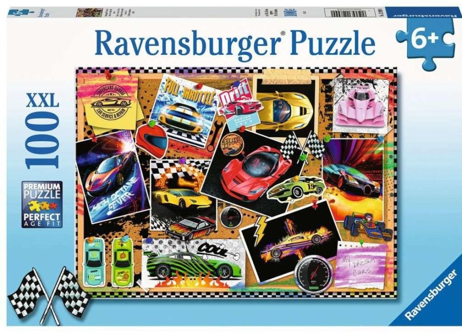 Spielzeug Ravensburger | Ravensburger Rennwagen Pinnwand