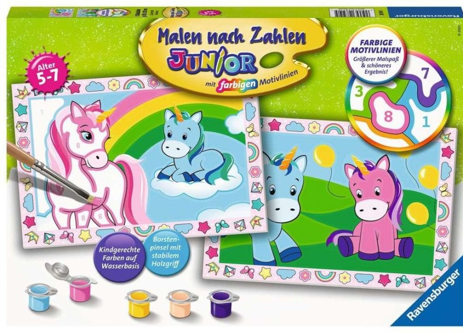 Spielzeug Ravensburger | Ravensburger Malen Nach Zahlen Zauberhafte Einhorn