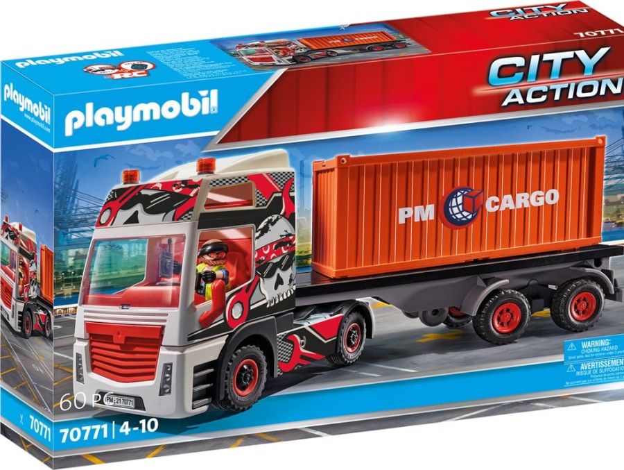 Spielzeug Playmobil | Playmobil 70771 Lkw Mit Anhanger