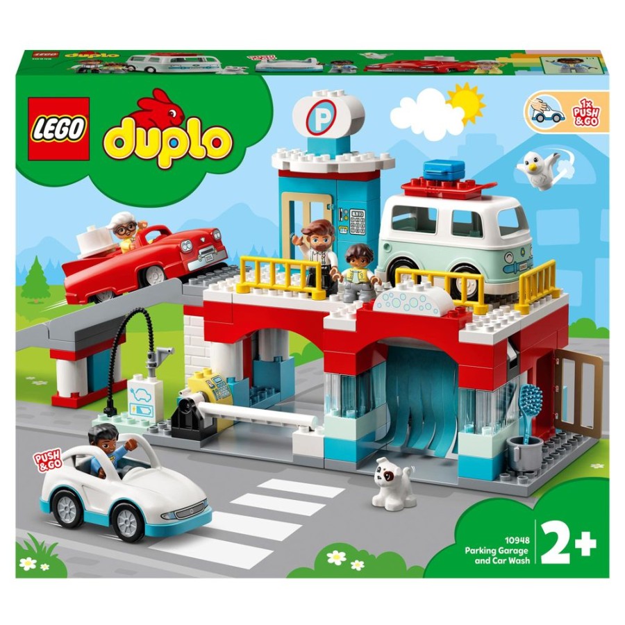 Spielzeug LEGO | Lego Duplo Town 10948 Parkhaus Mit Autowaschanlage