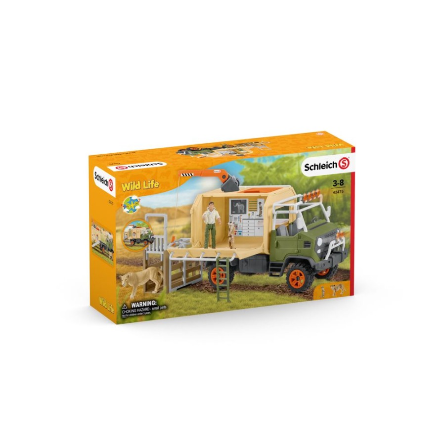 Spielzeug Schleich | Schleich 42475 Groser Truck Tierrettung