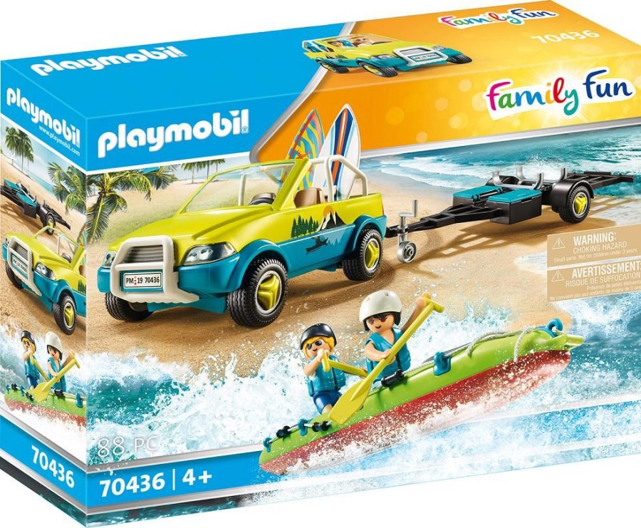 Spielzeug Playmobil | Playmobil 70436 Strandauto Mit Kanuanhanger