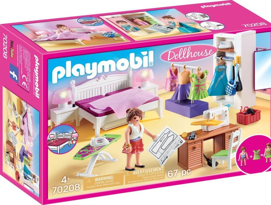 Spielzeug Playmobil | Playmobil 70208 Schlafzimmer Mit Nahecke