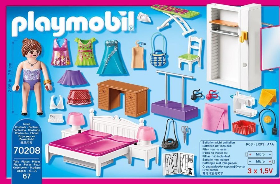 Spielzeug Playmobil | Playmobil 70208 Schlafzimmer Mit Nahecke