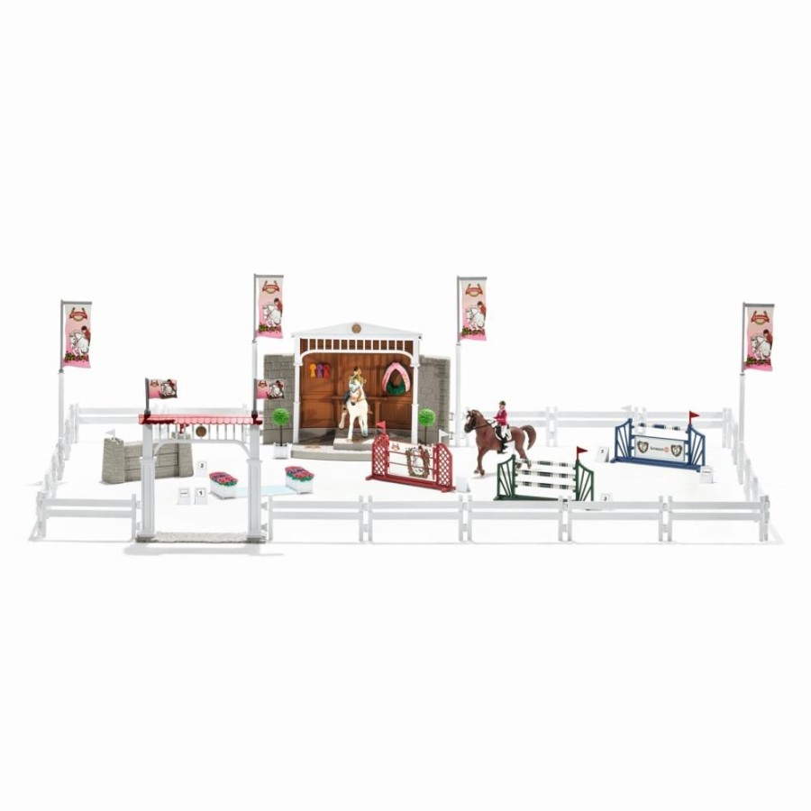 Spielzeug Schleich | Schleich 42338 Groses Reitturnier Mit Pferden