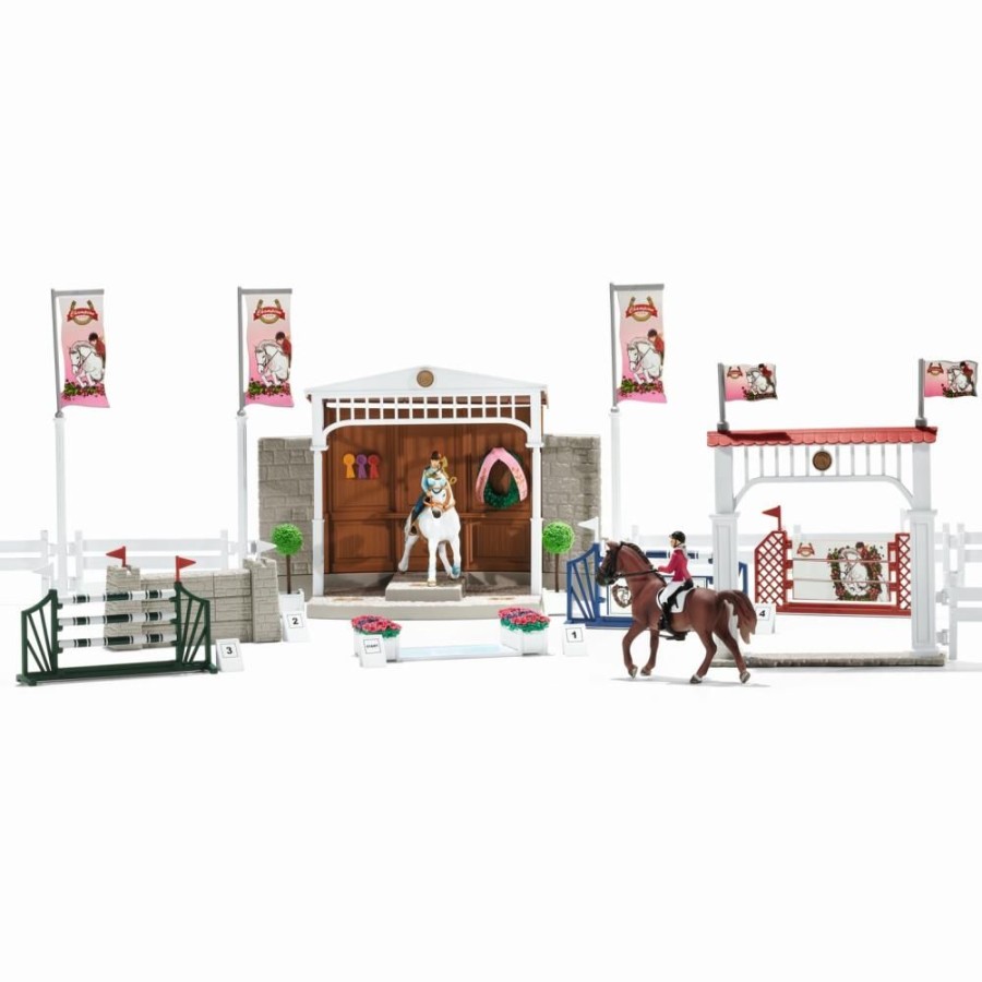 Spielzeug Schleich | Schleich 42338 Groses Reitturnier Mit Pferden