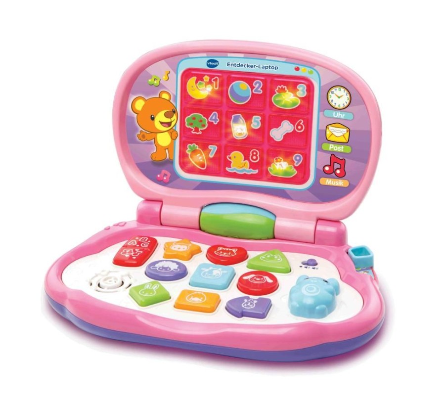 Spielzeug Vtech | Vtech Entdecker Laptop Pink