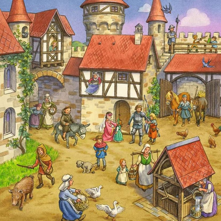 Spielzeug Ravensburger | Ravensburger Puzzle Ritterturnier Mittelalter3X49T