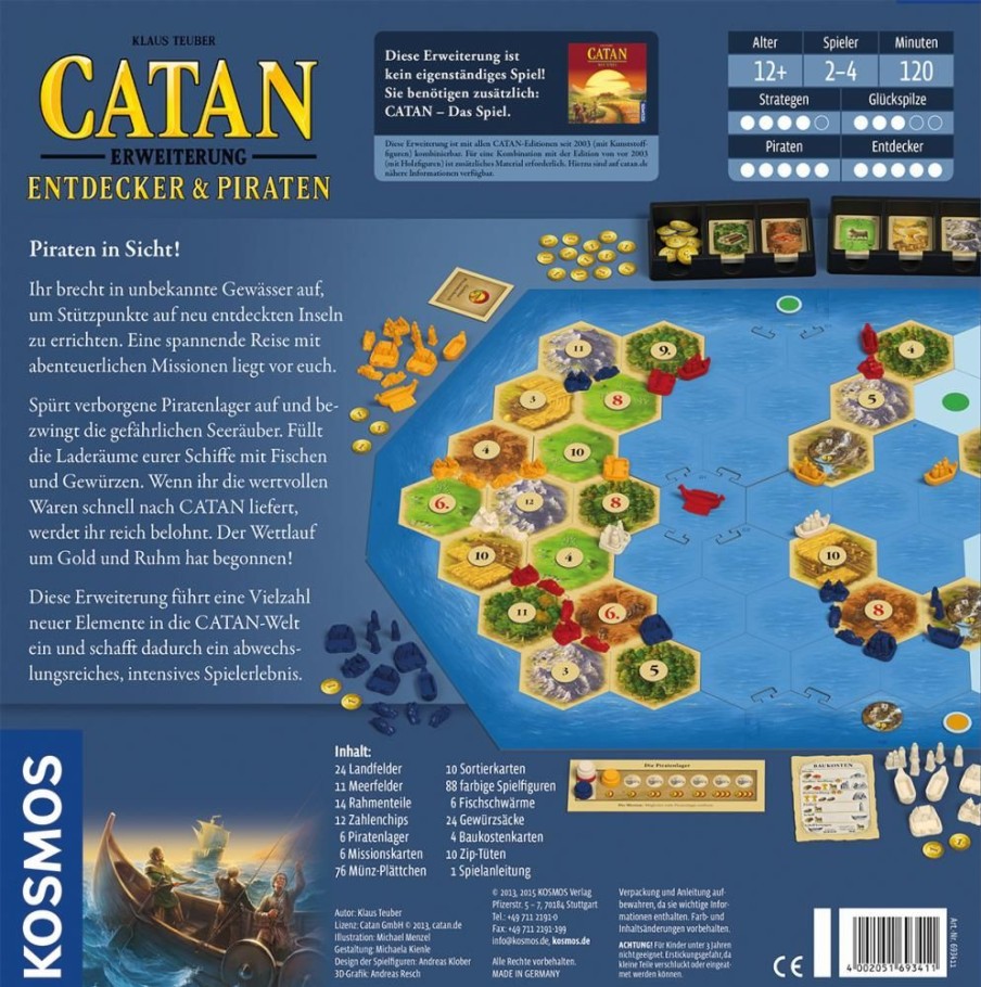 Spielzeug Kosmos | Kosmos Catan Erweiterung Entdecker & Piraten