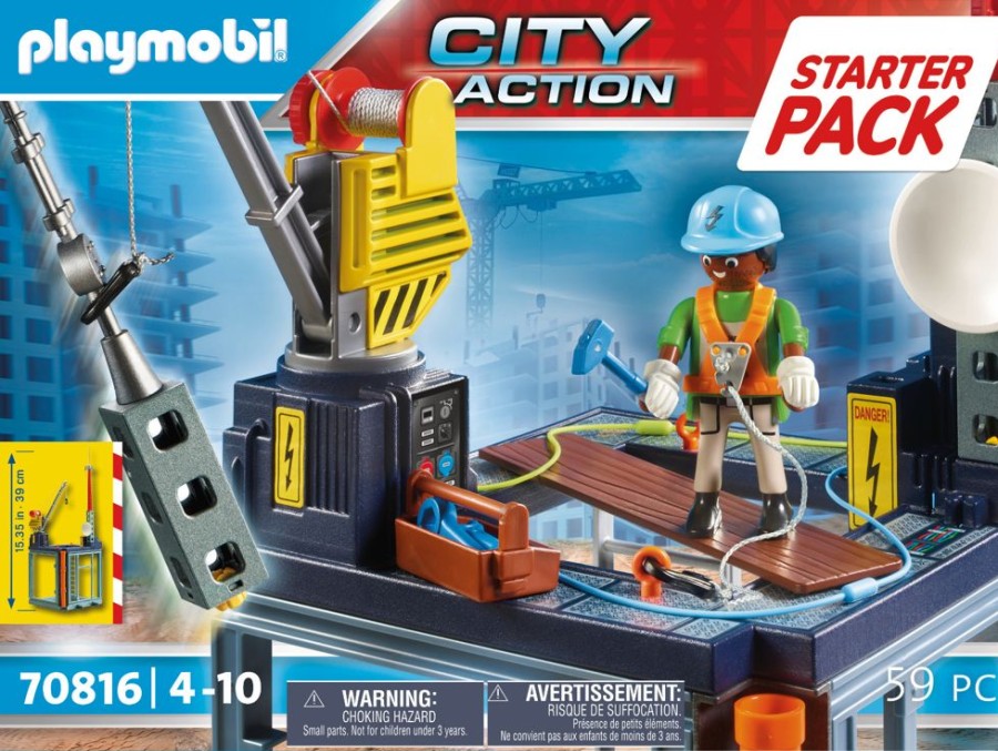 Spielzeug Playmobil | Playmobil City Action 70816 Starter Baustelle