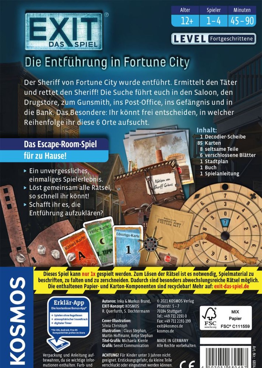 Spielzeug Kosmos | Kosmos Exit Die Entfuhrung In Fortune City