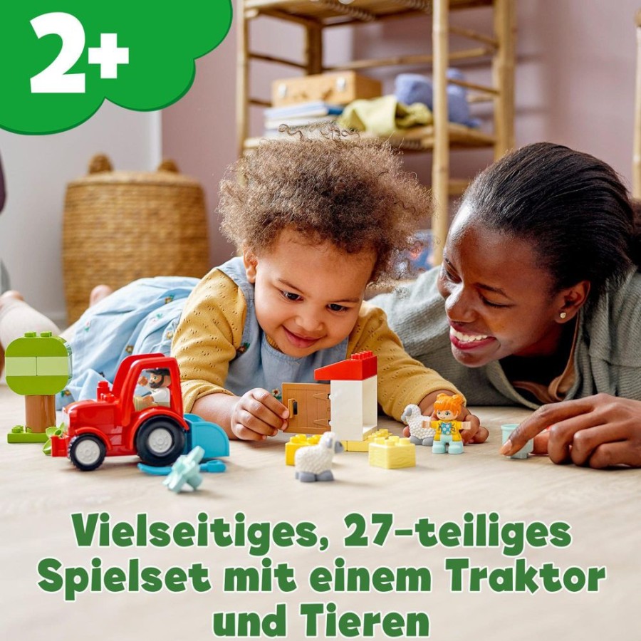 Spielzeug LEGO | Lego Duplo Town 10950 Traktor Und Tierpflege