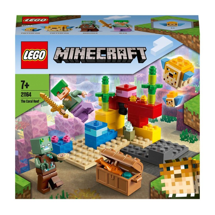 Spielzeug LEGO | Lego Minecraft 21164 Das Korallenriff