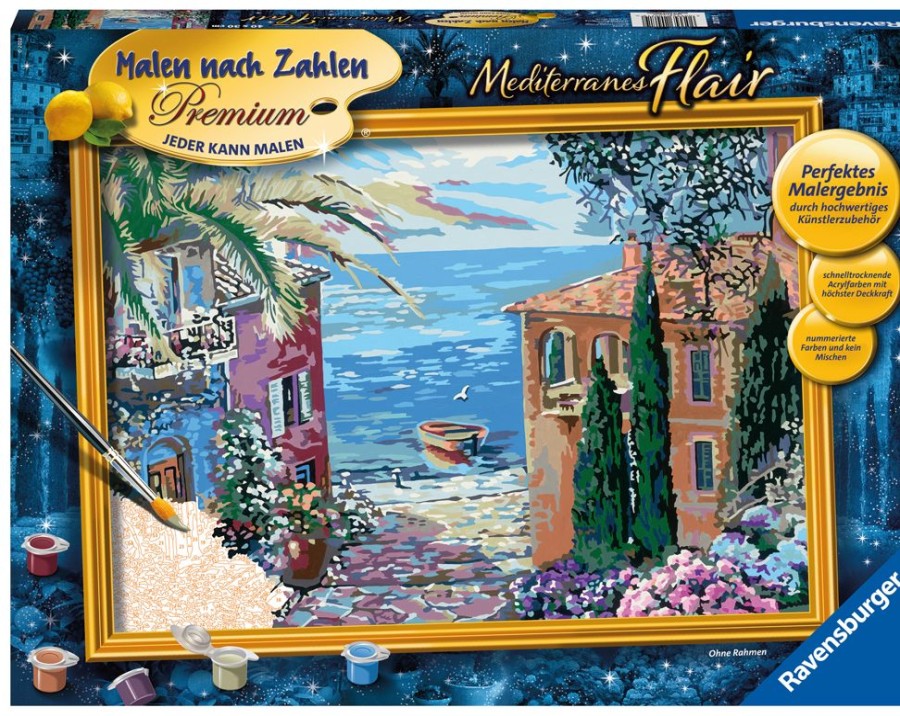 Spielzeug Ravensburger | Ravensburger Malen Nach Zahlen Mediterranes Flair