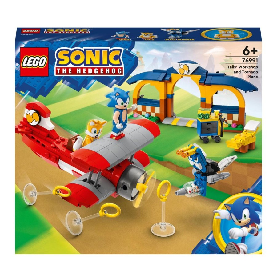 Spielzeug LEGO | Lego Sonic76991 Tails Tornadoflieger Mit Werkstatt