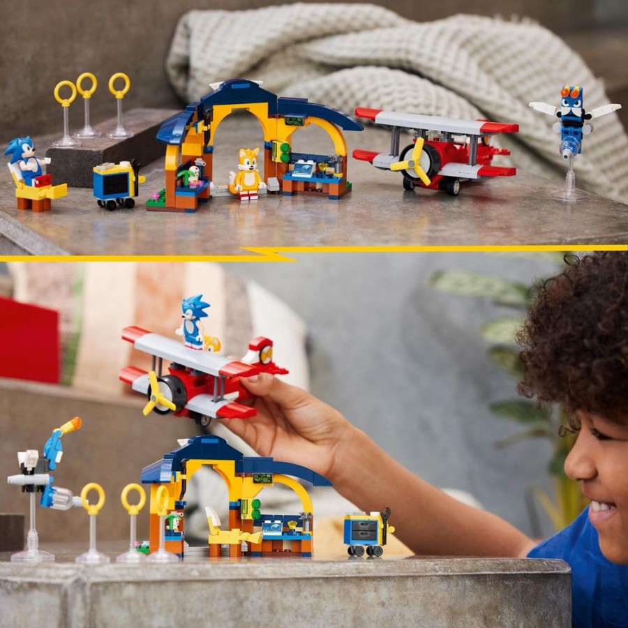 Spielzeug LEGO | Lego Sonic76991 Tails Tornadoflieger Mit Werkstatt