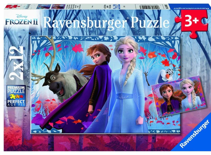 Spielzeug Ravensburger | Puzzle Frozen 2 Reise Ins Ungewisse 2X12 Teile