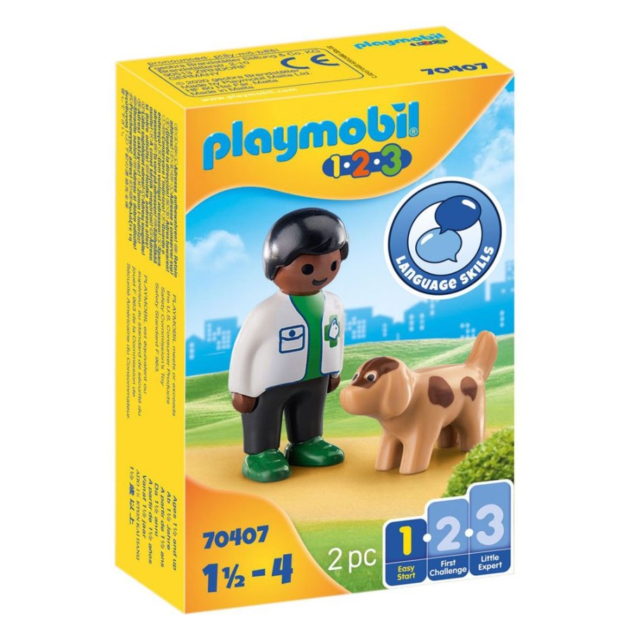 Spielzeug Playmobil | Playmobil 70407 Tierarzt Mit Hund