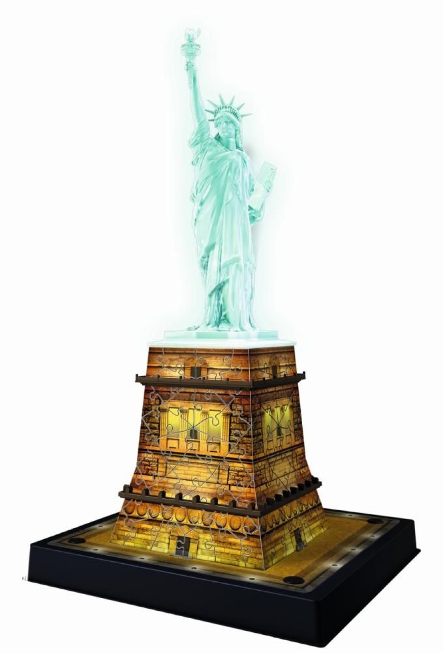 Spielzeug Ravensburger | Ravensburger Puzzle 3D Freiheitsstatue Mit Led