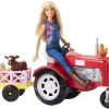 Spielzeug Barbie | Barbie Als Bauerin Mit Traktor