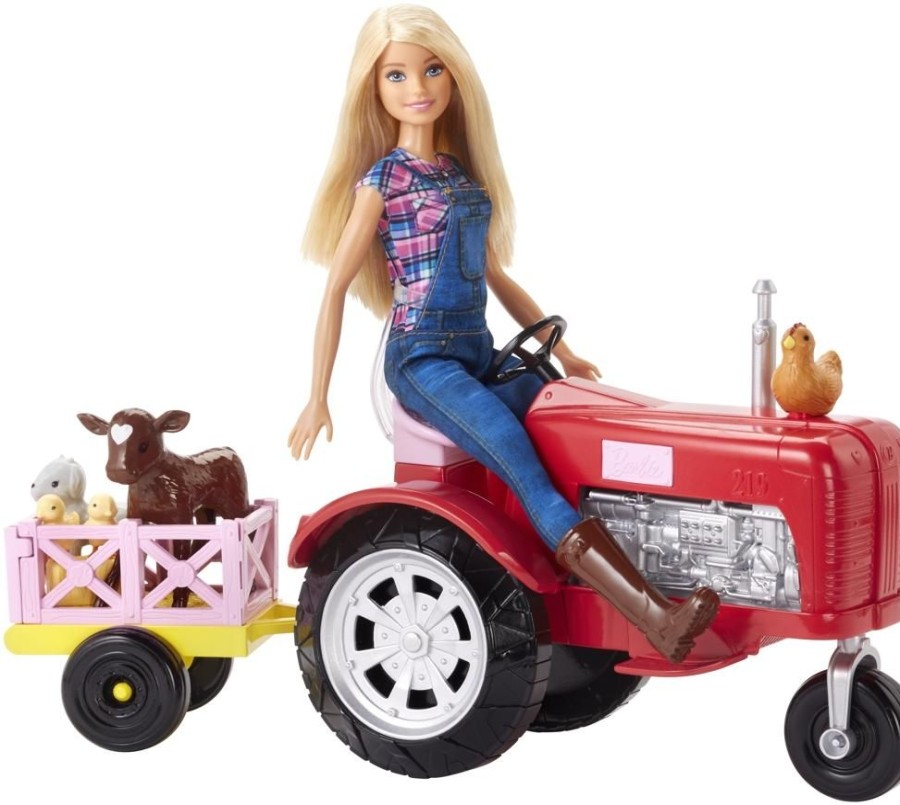 Spielzeug Barbie | Barbie Als Bauerin Mit Traktor