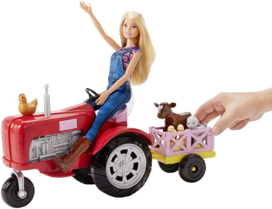 Spielzeug Barbie | Barbie Als Bauerin Mit Traktor