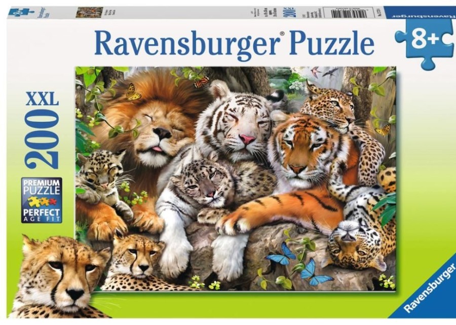 Spielzeug Ravensburger | Ravensburger Puzzle P Schmusende Raubkatzen 200 T