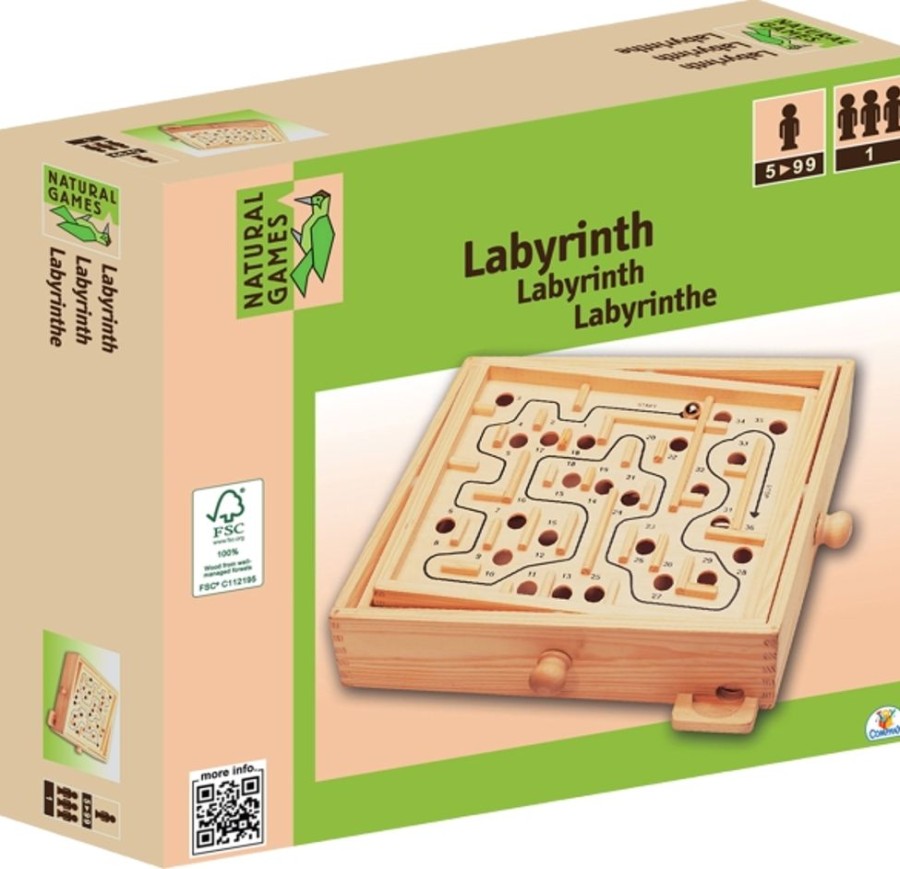 Spielzeug Natural Games | Ng Holz Labyrinth 30X25,5Cm