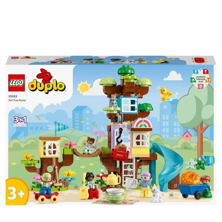 Spielzeug LEGO | Lego Duplo Town 10993 3-In-1-Baumhaus