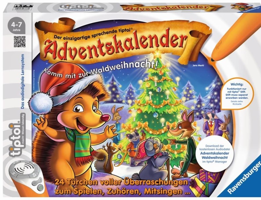 Spielzeug Ravensburger | Tiptoi Adventskalender Waldweihnacht