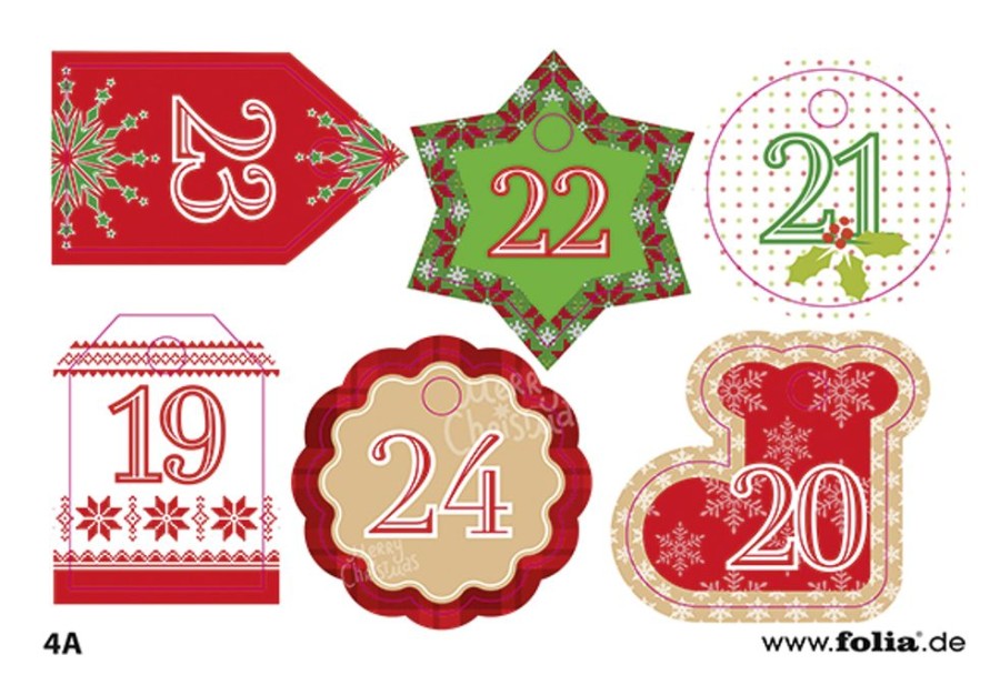 Spielzeug folia | Folia Adventskalender Set 49Tlg