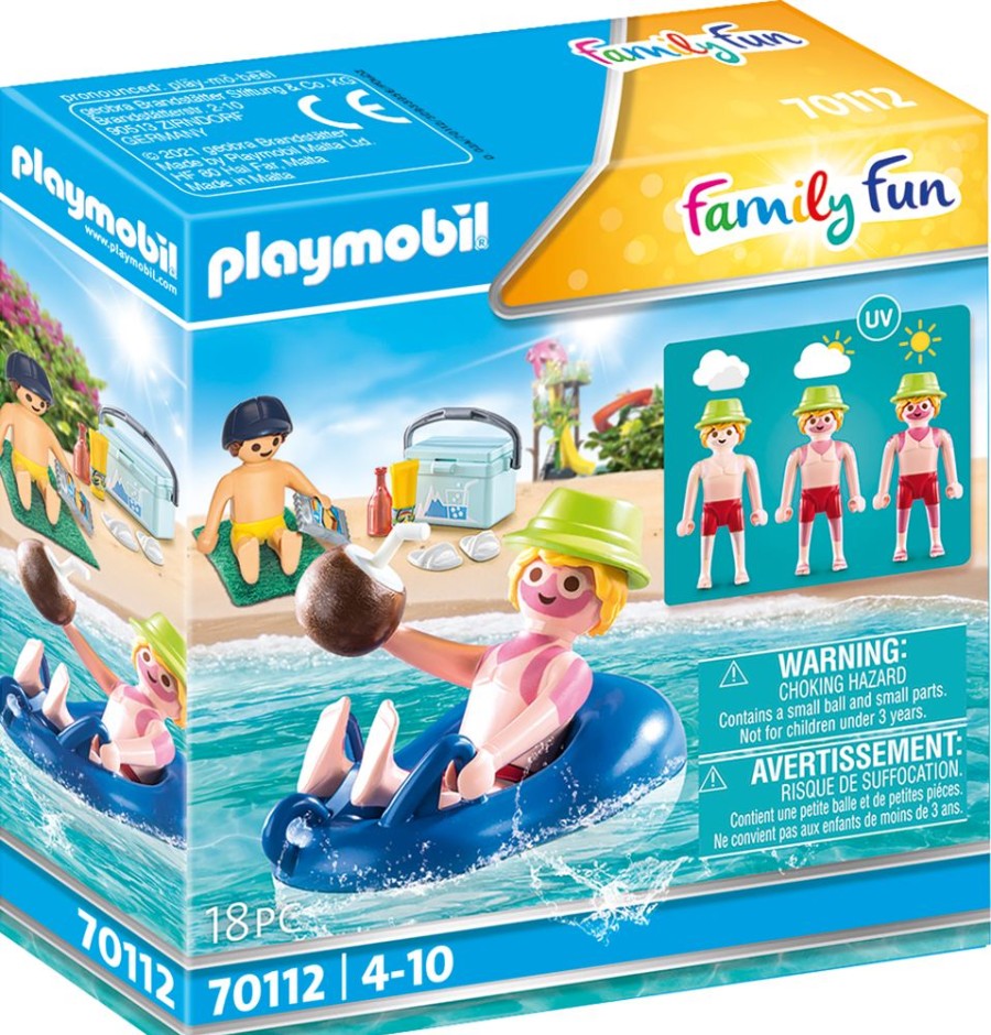 Spielzeug Playmobil | Playmobil 70112 Badegast Mit Schwimmreifen