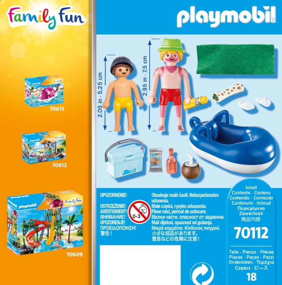 Spielzeug Playmobil | Playmobil 70112 Badegast Mit Schwimmreifen