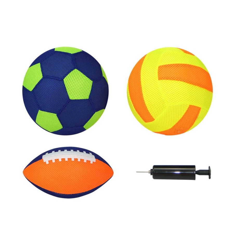 Spielzeug Best Sport und Freizeit | Best Sporting Beach-Ball-Set Aufblasballe Mesh 4Er