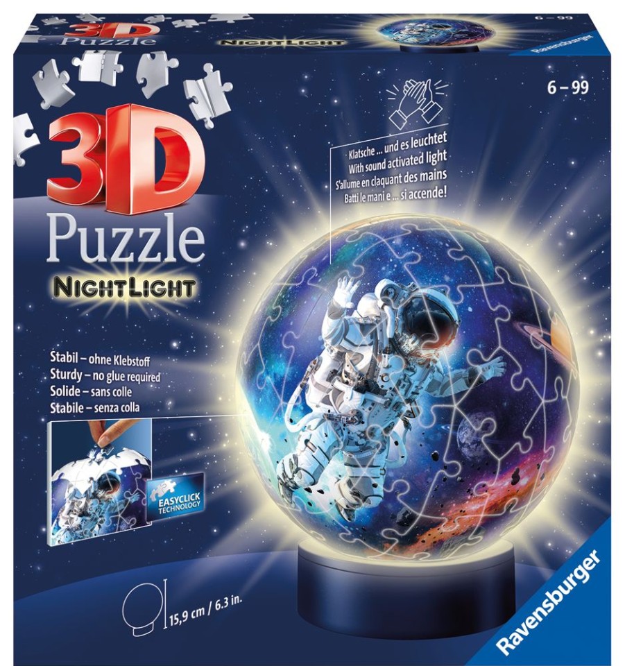 Spielzeug Ravensburger | Ravensburger Puzzle 3D Nachtlicht Astronauten 72T