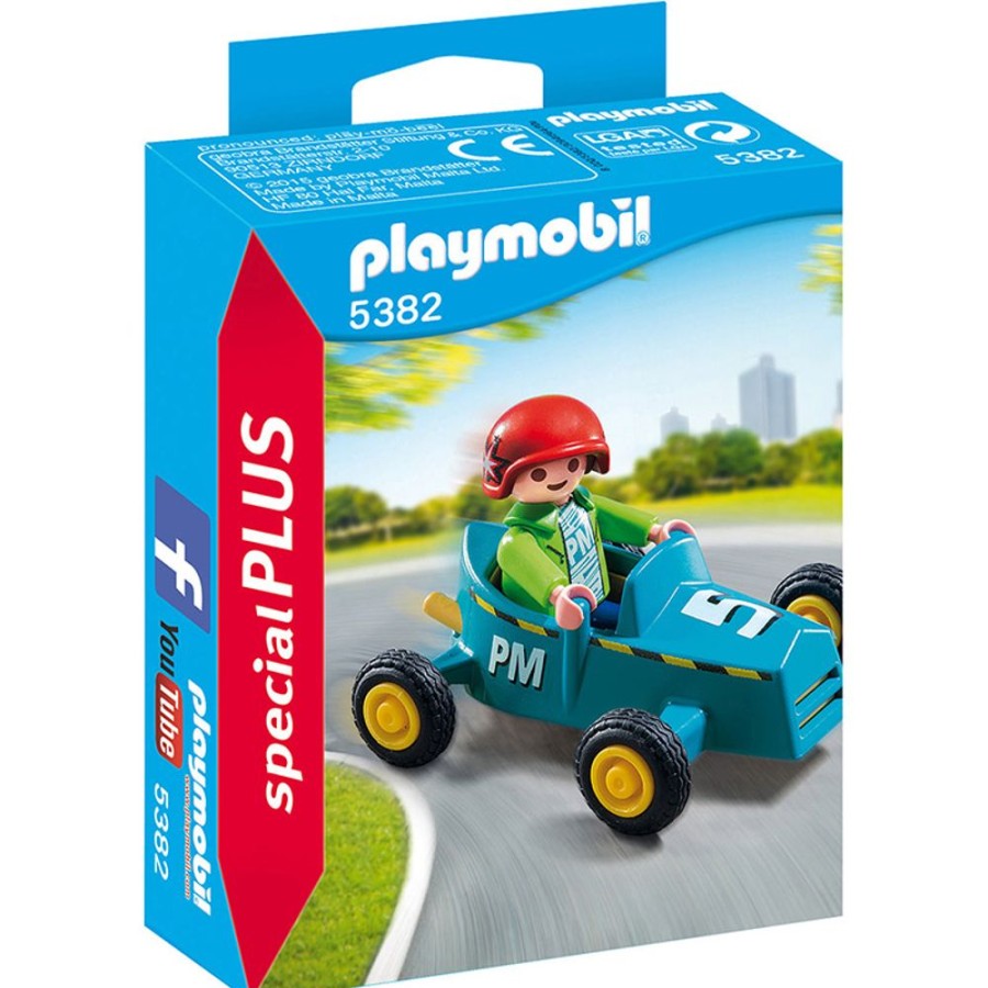 Spielzeug Playmobil | Playmobil 5382 Junge Mit Kart