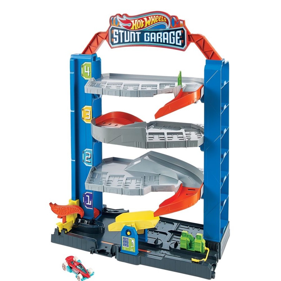 Spielzeug Hot Wheels | Hot Wheels Stunt-Garage Spielset