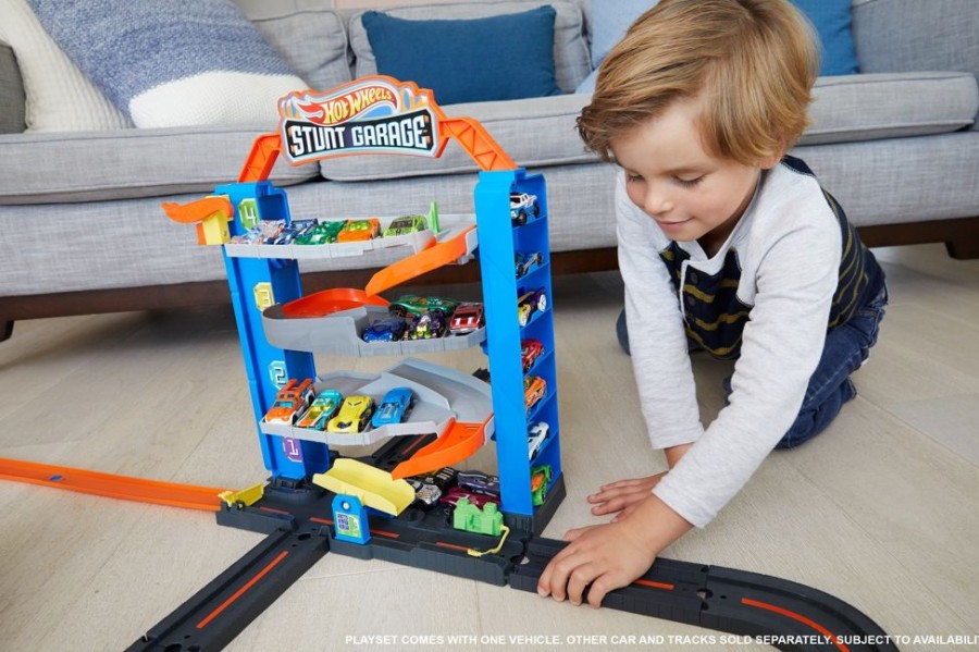 Spielzeug Hot Wheels | Hot Wheels Stunt-Garage Spielset