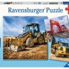 Spielzeug Ravensburger | Ravensburger Puzzle Baufahrzeuge Im Einsatz 3X49 T