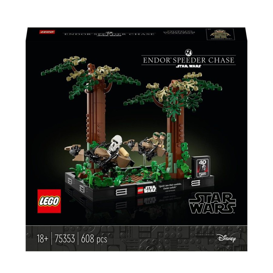 Spielzeug LEGO | Lego Star Wars Verfolgungsjagd Auf Endor Diorama