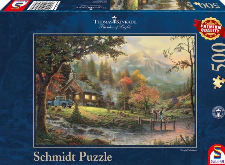 Spielzeug Schmidt Spiele | Schmidt Puzzle Kinkade Idylle Am Fluss 500T