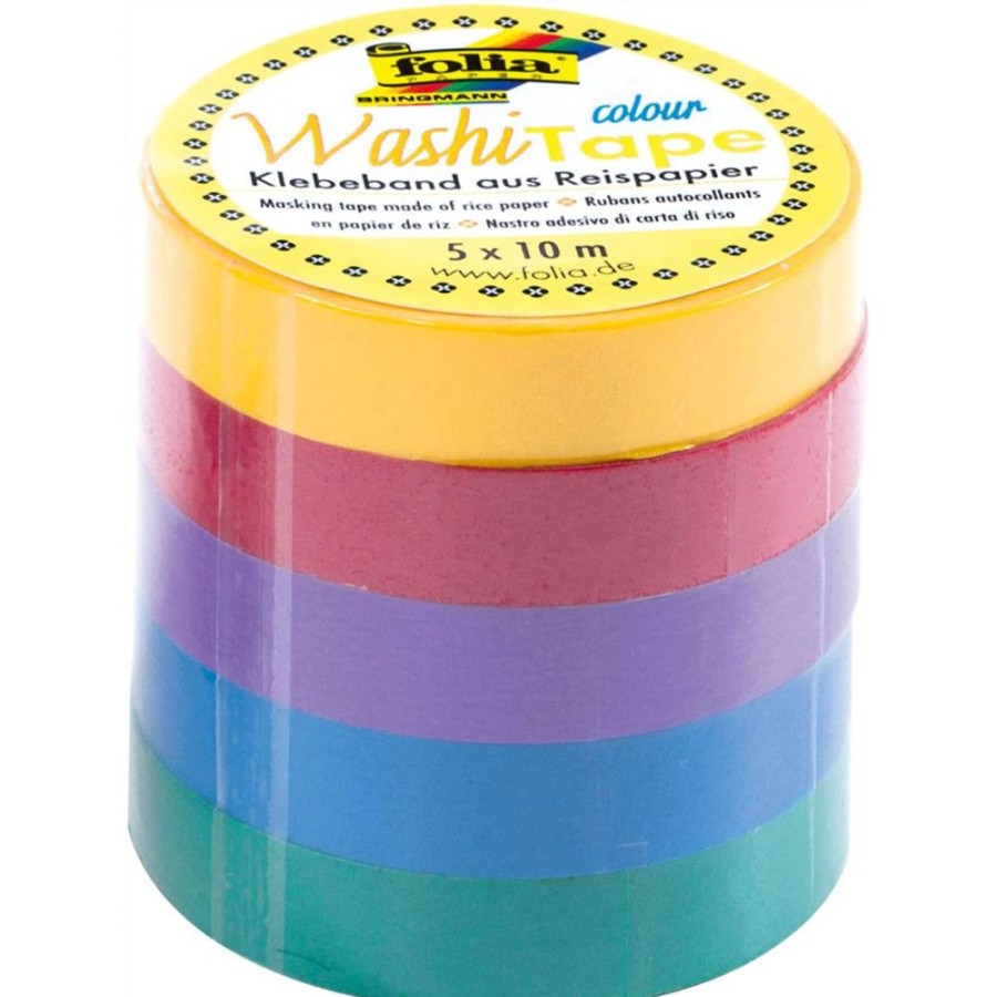 Spielzeug folia | Folia Washi Tape Uni Basic 5Er Set