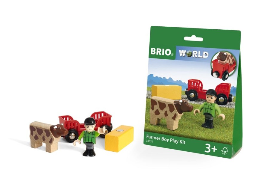 Spielzeug BRIO | Brio World Spielpackchen Bauer Mit Kuh