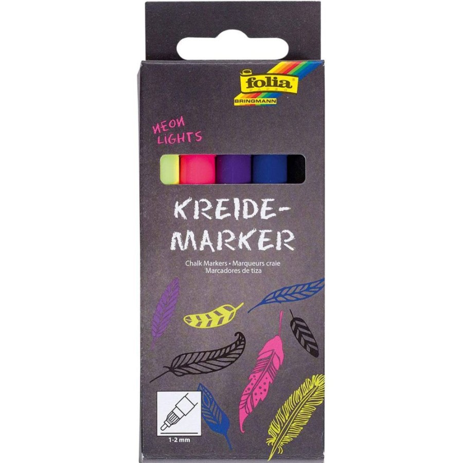 Spielzeug folia | Folia Kreidemarker Neon Lights 5Er Set