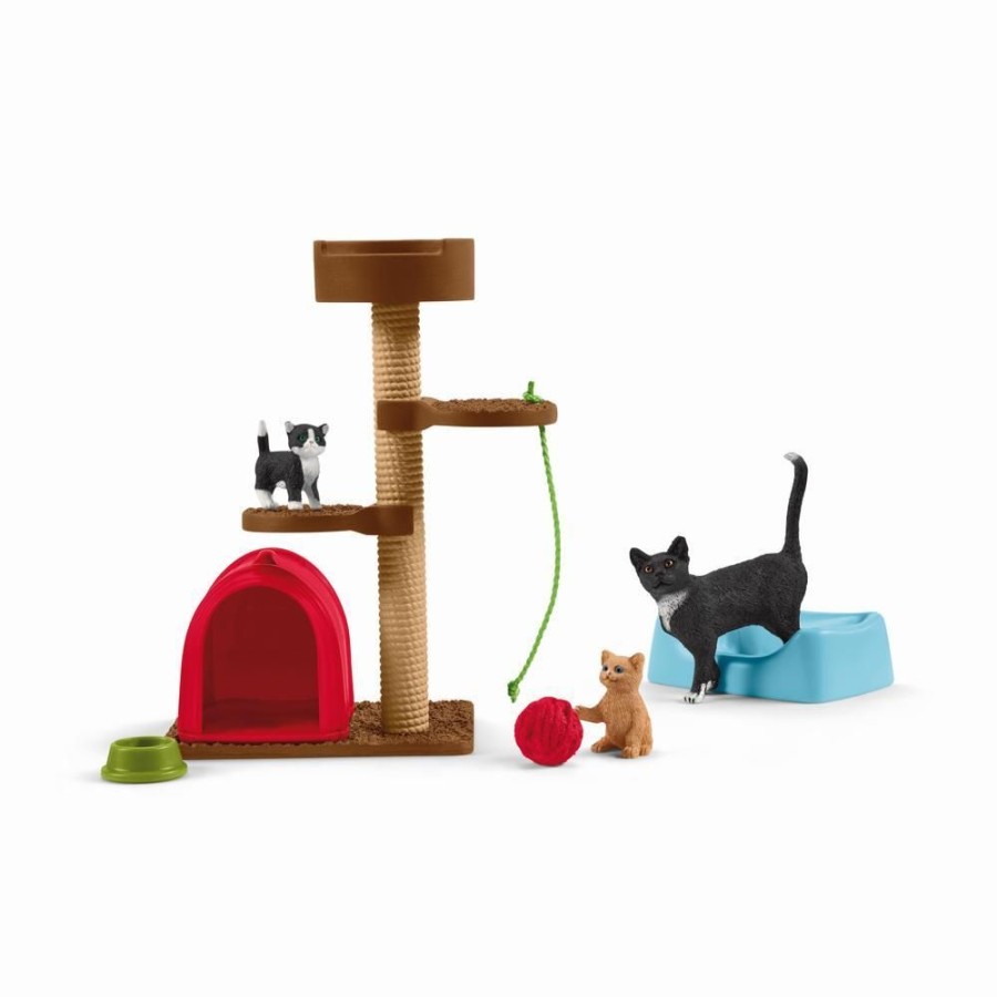 Spielzeug Schleich | Schleich 42501 Spielspas Fur Niedliche Katzen