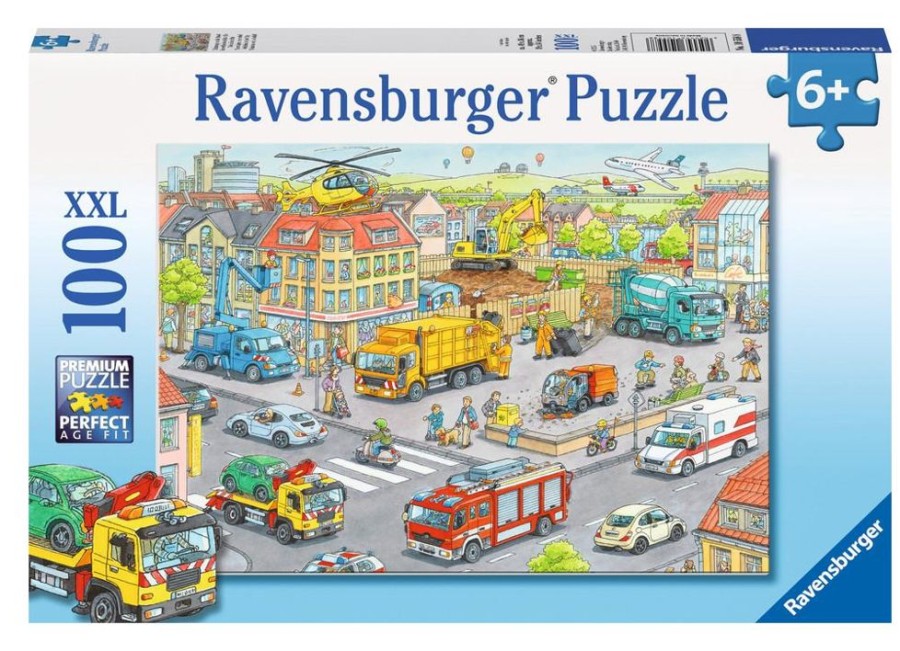 Spielzeug Ravensburger | Ravensburger Puzzle Fahrzeuge In Der Stadt 100T